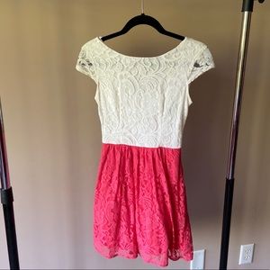 NWOT B. Darlin V-back Dress